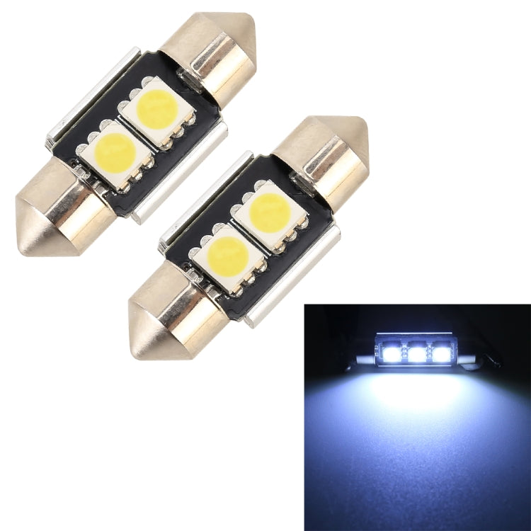 10 PCS 31mm DC12V / 1.7W / 7000K / 70LM 2LEDs SMD-5050 Car Reading Lamp, 31mm, 2LEDs SMD-5050 - HoMEdemic™ 