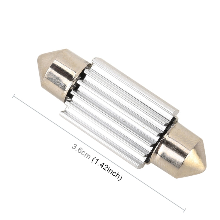 10 PCS 36mm DC12V / 1.7W / 7000K / 70LM 3LEDs SMD-5050 Car Reading Lamp, 36mm, 3LEDs SMD-5050 - HoMEdemic™ 
