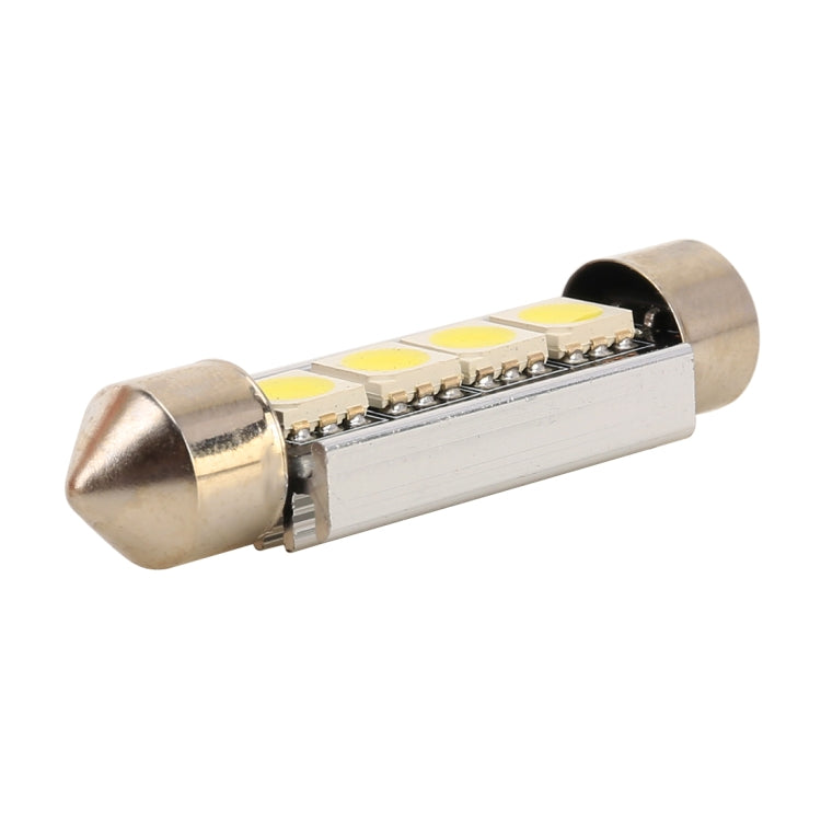 10 PCS 41mm DC12V / 1.7W / 7000K / 70LM 4LEDs SMD-5050 Car Reading Lamp, 41mm, 4LEDs SMD-5050 - HoMEdemic™ 