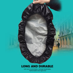 Waterproof Motorcycle Black Leather Seat Cover Prevent Bask In Seat Scooter Cushion Protect, Size: M, Length: 48-54cm; Width: 25-35cm, Length: 48-54cm; Width: 25-35cm - HoMEdemic™ 