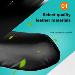 Waterproof Motorcycle Black Leather Seat Cover Prevent Bask In Seat Scooter Cushion Protect, Size: M, Length: 48-54cm; Width: 25-35cm, Length: 48-54cm; Width: 25-35cm - HoMEdemic™ 