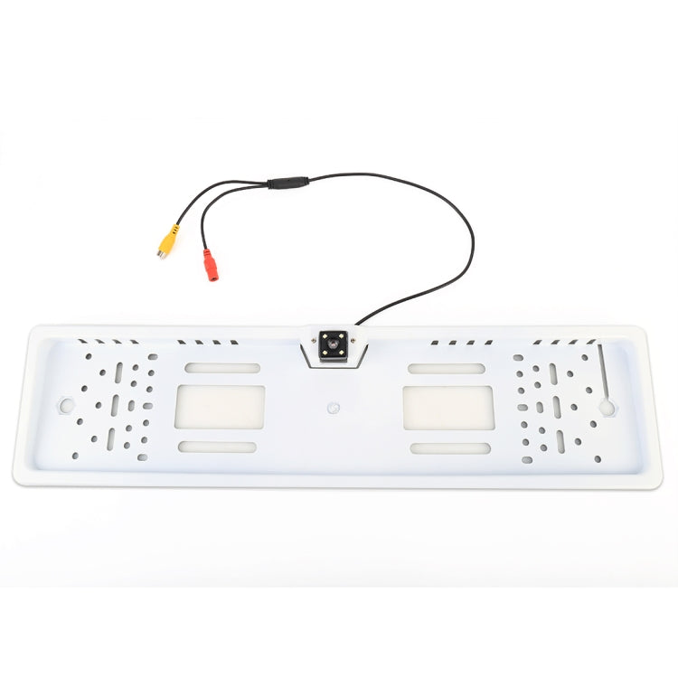 JX-9488 720x540 Effective Pixel NTSC 60HZ CMOS II Universal Waterproof Car Rear View Backup Camera with 2W 80LM 5000K White Light 4LED Lamp, DC 12V, Wire Length: 4m, White, Silver - HoMEdemic™ 