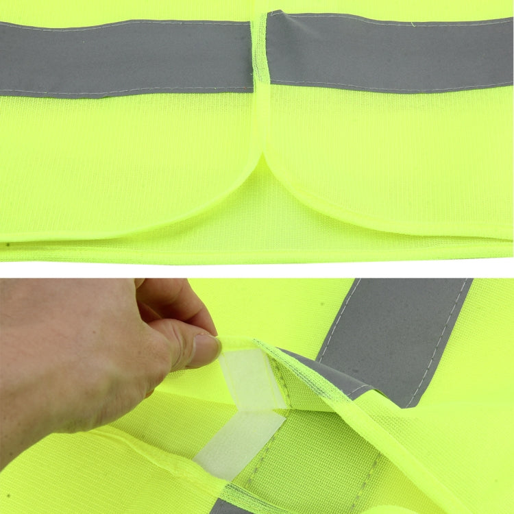 XL Reflective Fluorescent Vest Safty Cloth Driving School Construction Traffic Safty Warning Working Cloth, XL Vest