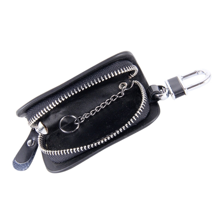 Universal Leather Wood Grain Texture Waist Hanging Zipper Wallets Key Holder Bag (No Include Key) - HoMEdemic™ 