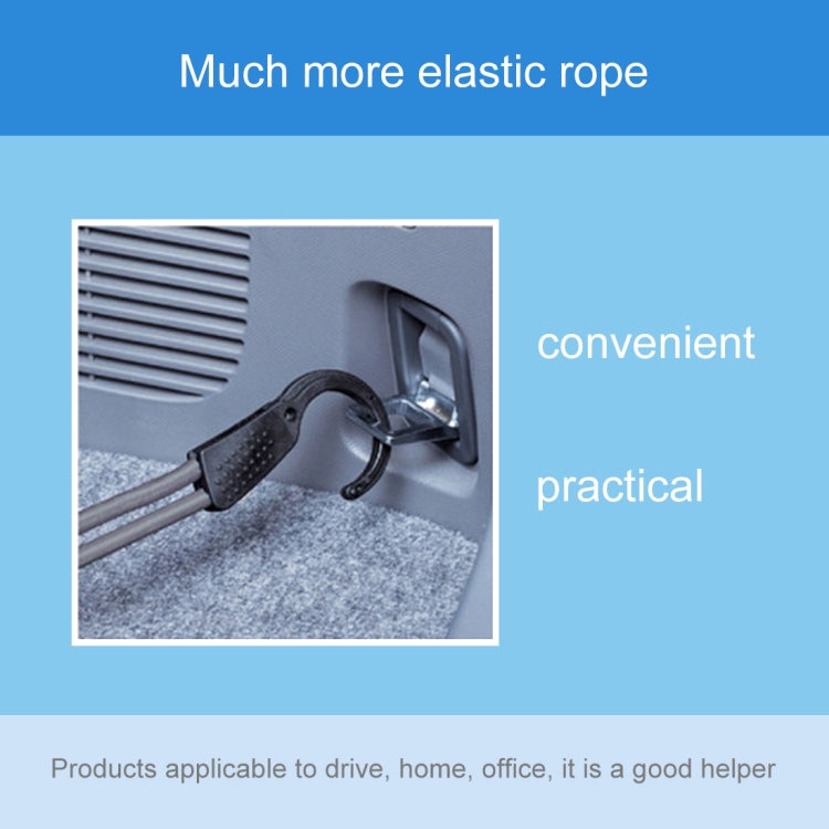 Reusable Car Fastening Rope Car Adjustable Elastic Rope Trunk Storage Hooks Strap Fastening Vehicle Fastening Rope, Length: 1.5m - HoMEdemic™ 