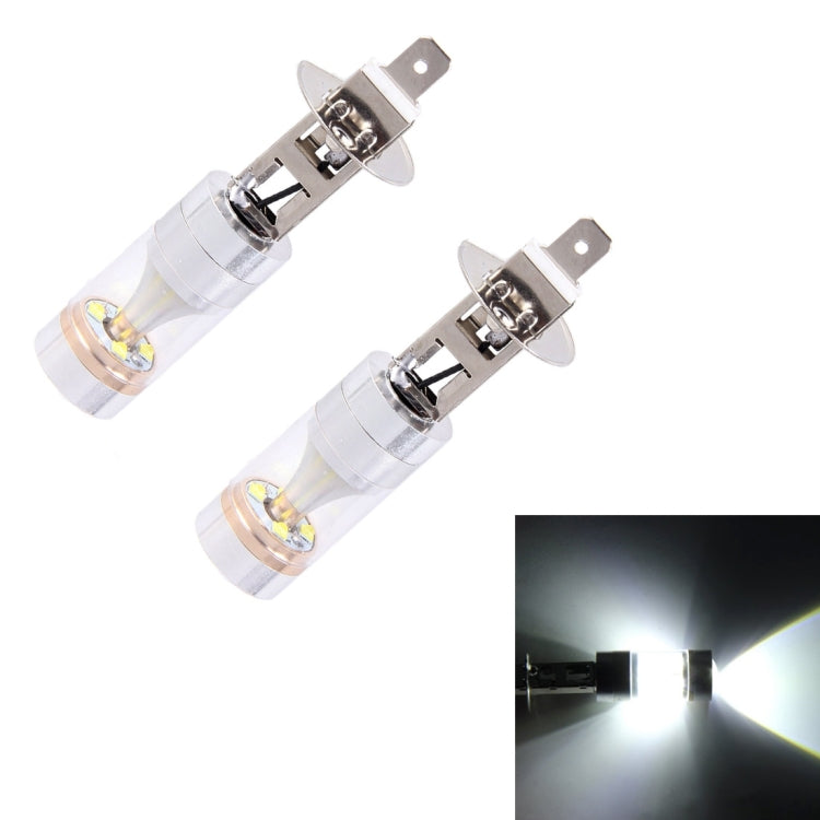 2 PCS H1 30W 350 LM 6000K White Light CREE 6 LED Car Fog Light Bulb, DC 12V, H1 - HoMEdemic™ 