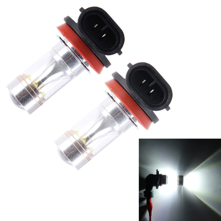 2 PCS H8/H11 30W 350 LM 6000K  White Light CREE 6 LED Car Fog Light Bulb, DC 12V, H8/H11 - HoMEdemic™ 