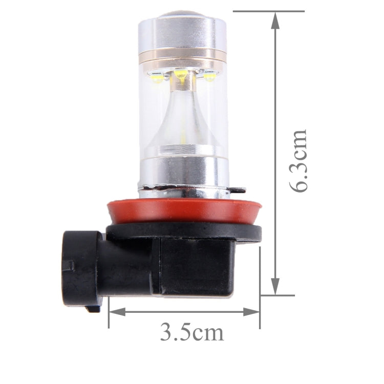 2 PCS H8/H11 30W 350 LM 6000K  White Light CREE 6 LED Car Fog Light Bulb, DC 12V, H8/H11 - HoMEdemic™ 