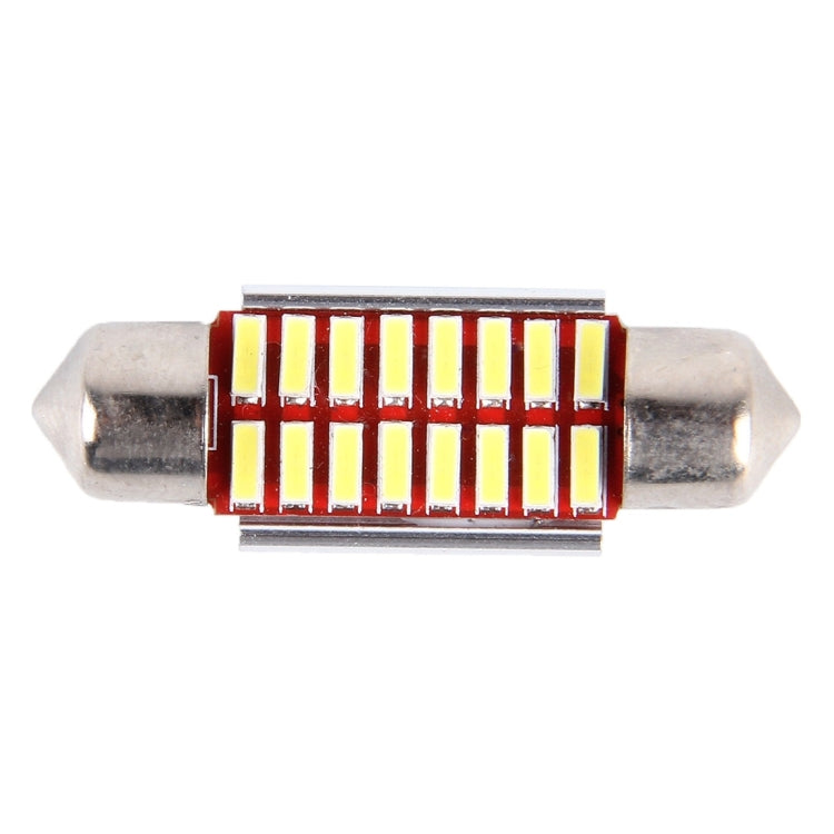 2 PCS DC 12V 3W 36MM Bicuspid Car Door Lamps Registration Mark light Dashboard Dome Door Lights LED Reading Lamp with 16 LED SMD 3014 Lights White, 36MM - HoMEdemic™ 