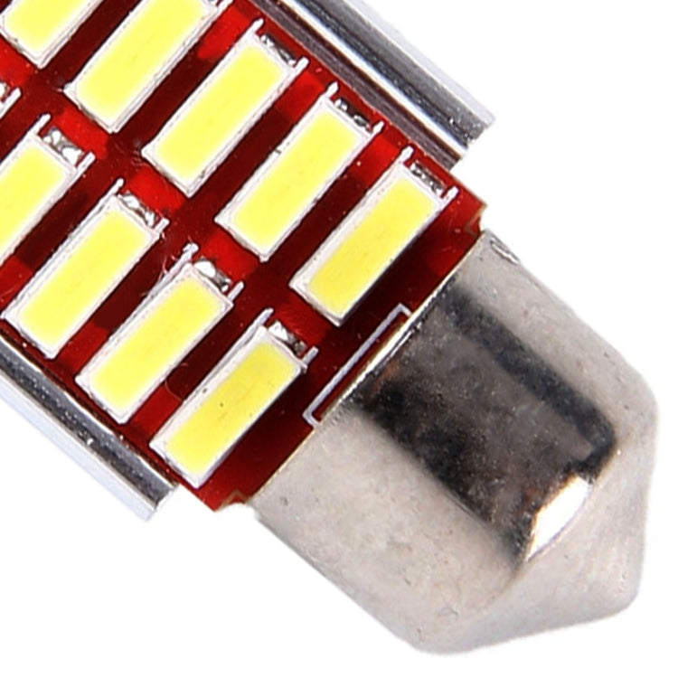 2 PCS DC 12V 3W 36MM Bicuspid Car Door Lamps Registration Mark light Dashboard Dome Door Lights LED Reading Lamp with 16 LED SMD 3014 Lights White, 36MM - HoMEdemic™ 
