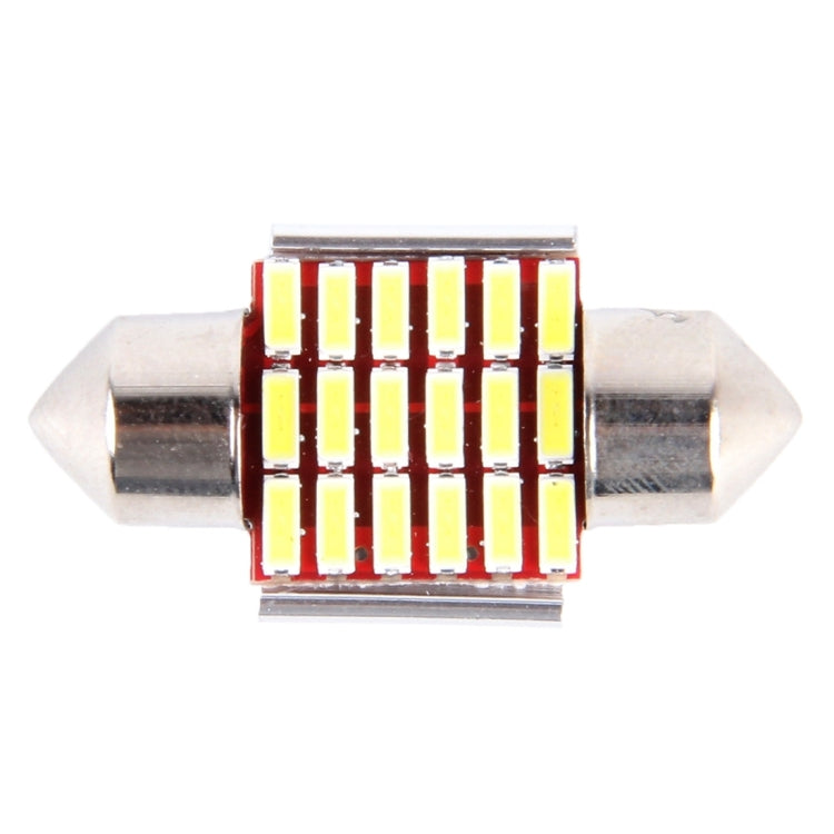 2 PCS DC 12V 3W 31MM Bicuspid Car Door Lamps Registration Mark light Dashboard Dome Door Lights LED Reading Lamp with 18 LED SMD 3014 Lights White, 31MM - HoMEdemic™ 