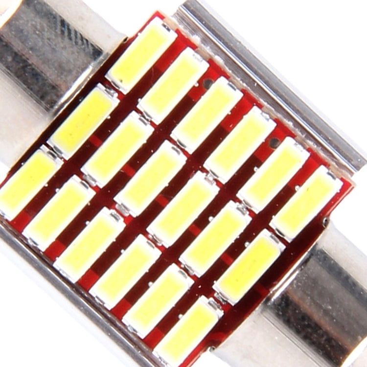 2 PCS DC 12V 3W 31MM Bicuspid Car Door Lamps Registration Mark light Dashboard Dome Door Lights LED Reading Lamp with 18 LED SMD 3014 Lights White, 31MM - HoMEdemic™ 