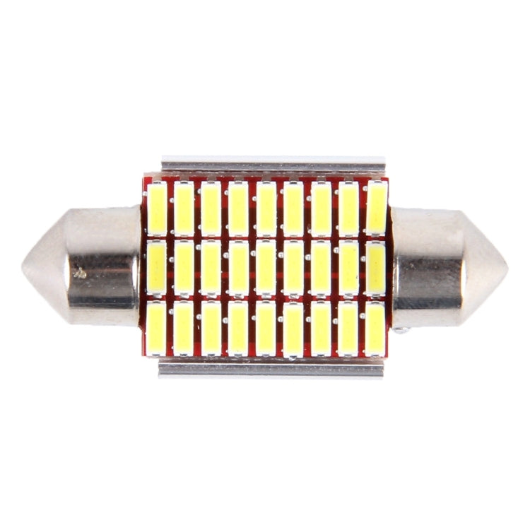 2 PCS DC 12V 6W 36MM Bicuspid Car Door Lamps Registration Mark light Dashboard Dome Door Lights LED Reading Lamp with 27 LED SMD 3014 Lights White, 36MM - HoMEdemic™ 