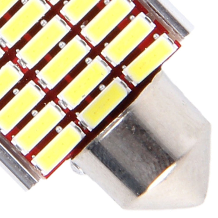 2 PCS DC 12V 6W 36MM Bicuspid Car Door Lamps Registration Mark light Dashboard Dome Door Lights LED Reading Lamp with 27 LED SMD 3014 Lights White, 36MM - HoMEdemic™ 