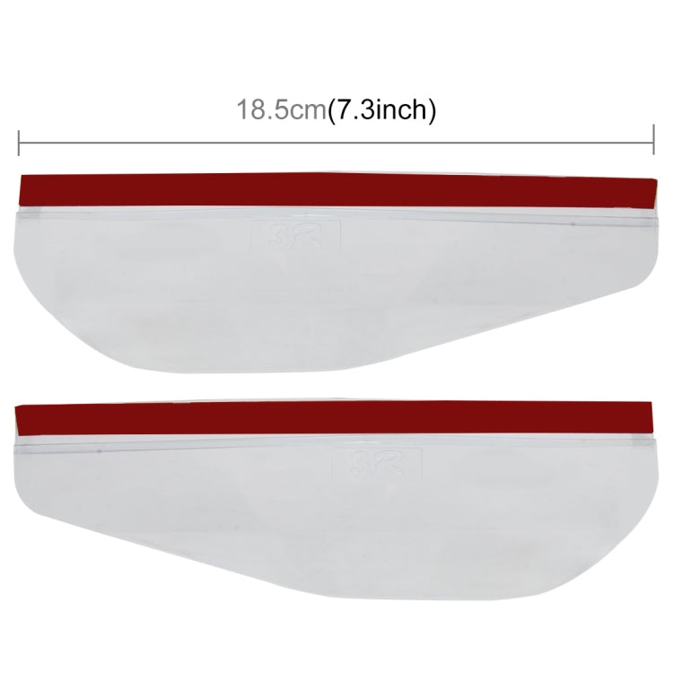 1 Pair Car Rearview Mirror Rain Blades Car Back Mirror Eyebrow Rain Cover Car Rearview Mirror Eyebrow Covers Flexible Protection Rainproof Decoration Accessories, 3R-2101 - HoMEdemic™ 