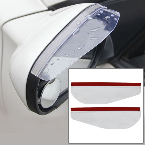 1 Pair Car Rearview Mirror Rain Blades Car Back Mirror Eyebrow Rain Cover Car Rearview Mirror Eyebrow Covers Flexible Protection Rainproof Decoration Accessories - HoMEdemic™ 