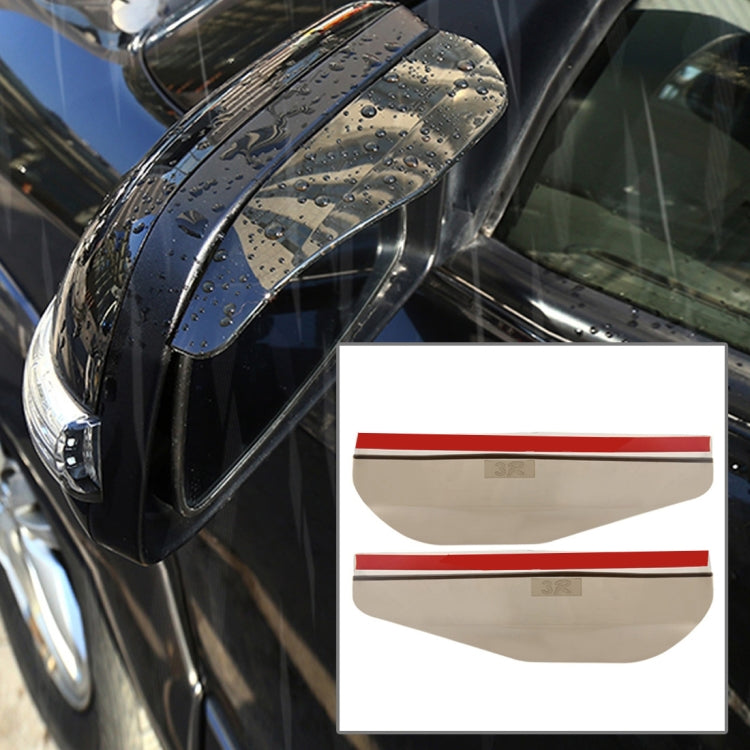 1 Pair Car Rearview Mirror Rain Blades Car Back Mirror Eyebrow Rain Cover Car Rearview Mirror Eyebrow Covers Flexible Protection Rainproof Decoration Accessories, 3R-2101 - HoMEdemic™ 
