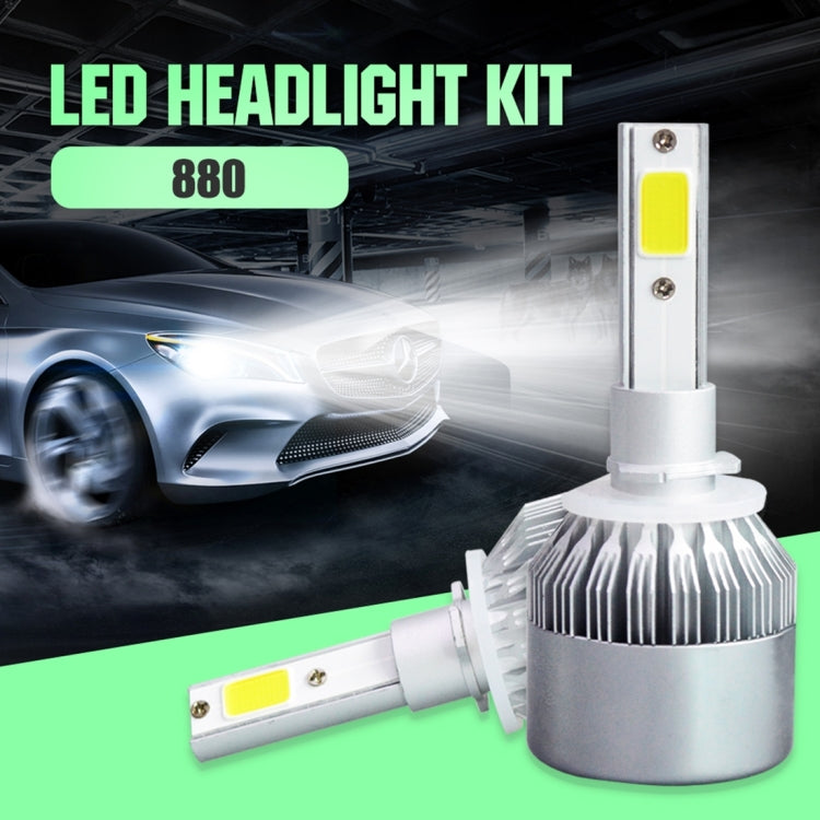 2pcs 880/881 18W 1800LM 6000K Waterproof IP68 Car Auto LED Headlight with 2 COB LED Lamps, DC 9-36V, 880/881 - HoMEdemic™ 