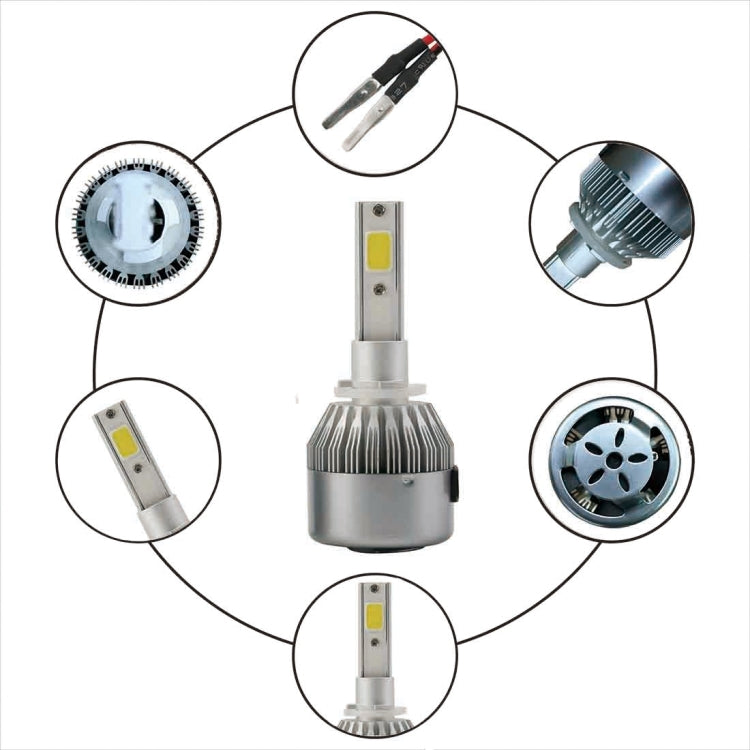 2pcs 880/881 18W 1800LM 6000K Waterproof IP68 Car Auto LED Headlight with 2 COB LED Lamps, DC 9-36V, 880/881 - HoMEdemic™ 