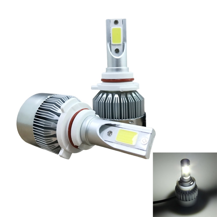 2 PCS C9 9006 18W 1800LM 6000K Waterproof IP68 Car Auto LED Headlight with 2 COB LED Lamps, DC 9-36V, 9006 - HoMEdemic™ 