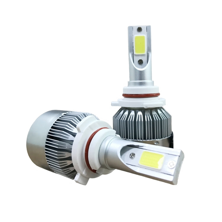 2 PCS C9 9006 18W 1800LM 6000K Waterproof IP68 Car Auto LED Headlight with 2 COB LED Lamps, DC 9-36V, 9006 - HoMEdemic™ 