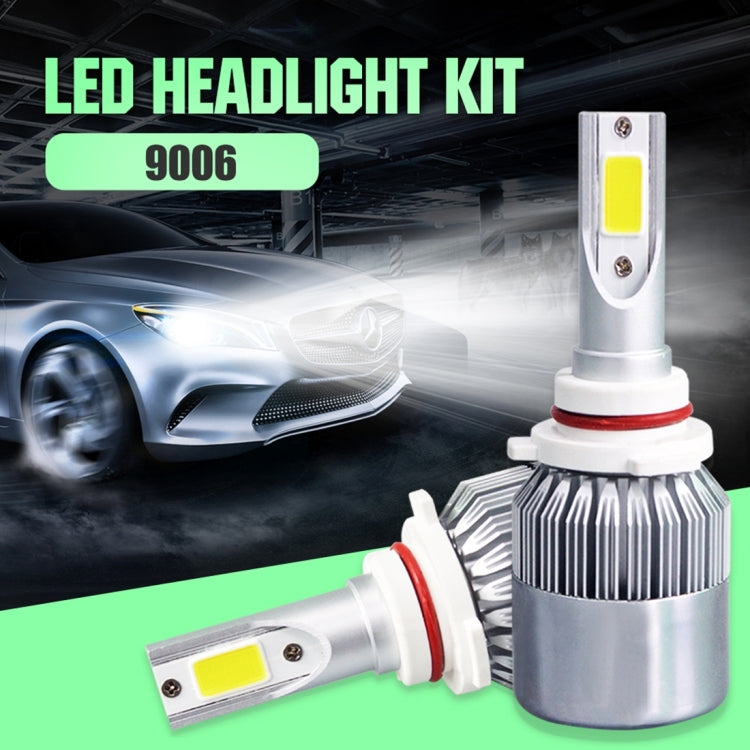 2 PCS C9 9006 18W 1800LM 6000K Waterproof IP68 Car Auto LED Headlight with 2 COB LED Lamps, DC 9-36V, 9006 - HoMEdemic™ 