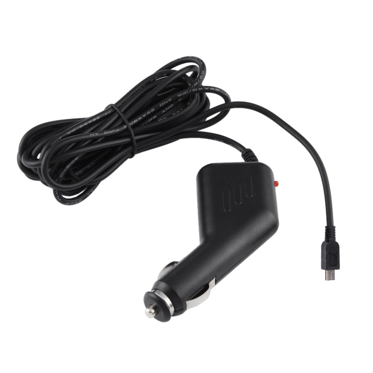 Universal Mini USB Charger Adapter For Car DVR Camera GPS Navigation Input 10V - 48V Ouput 5V 1.5A,  Cable Length: 3.5m, Mini USB Cable Length: 3.5m - HoMEdemic™ 