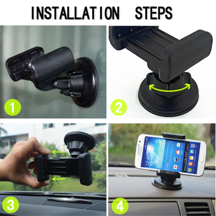 3R-1005 Universal Car Suction Cup Mount Bracket Phone Holder for 68-80mm Mobile Phone - HoMEdemic™ 