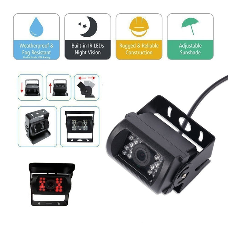 F0505 7 inch HD Car Dual Camera Rearview Mirror Monitor, with 2 x 10m Cable, Dual Camera - HoMEdemic™ 