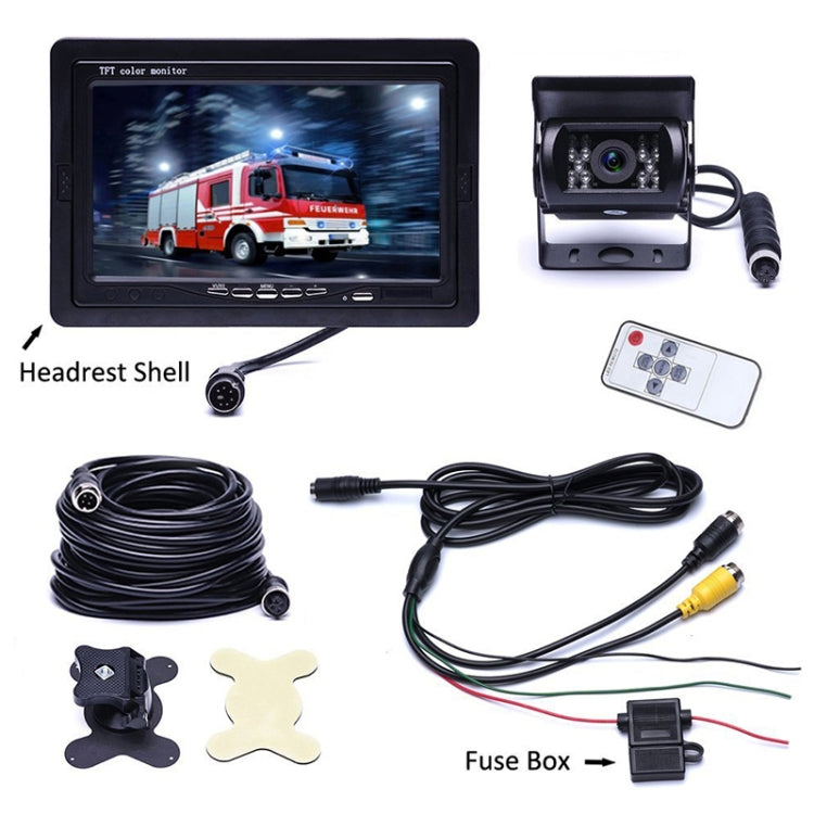 F0505 7 inch HD Car Dual Camera Rearview Mirror Monitor, with 2 x 10m Cable, Dual Camera - HoMEdemic™ 