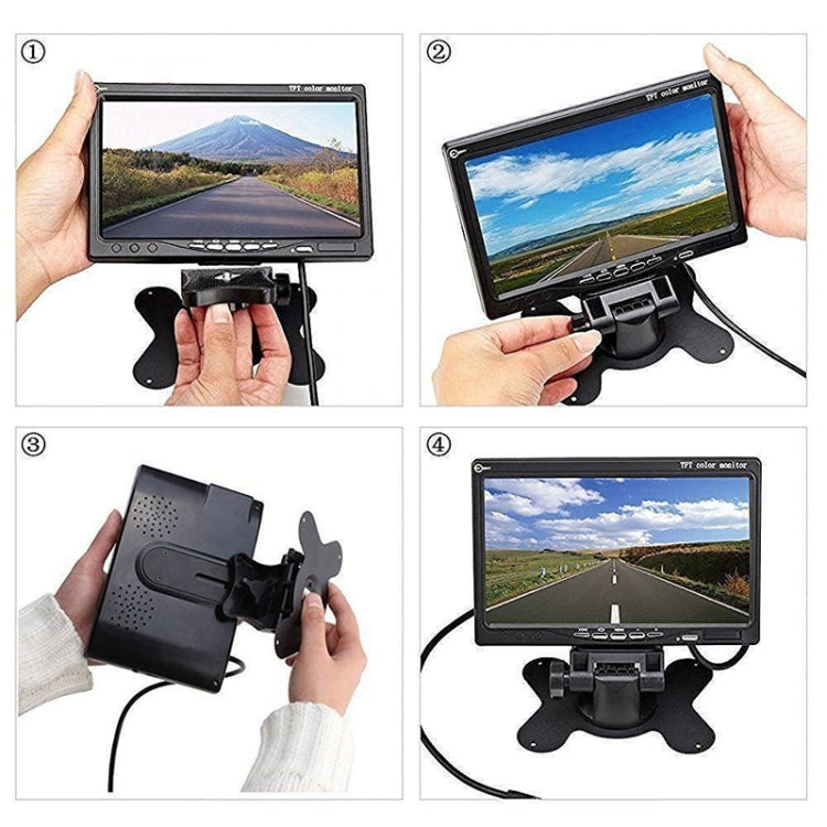 F0505 7 inch HD Car Dual Camera Rearview Mirror Monitor, with 2 x 10m Cable, Dual Camera - HoMEdemic™ 