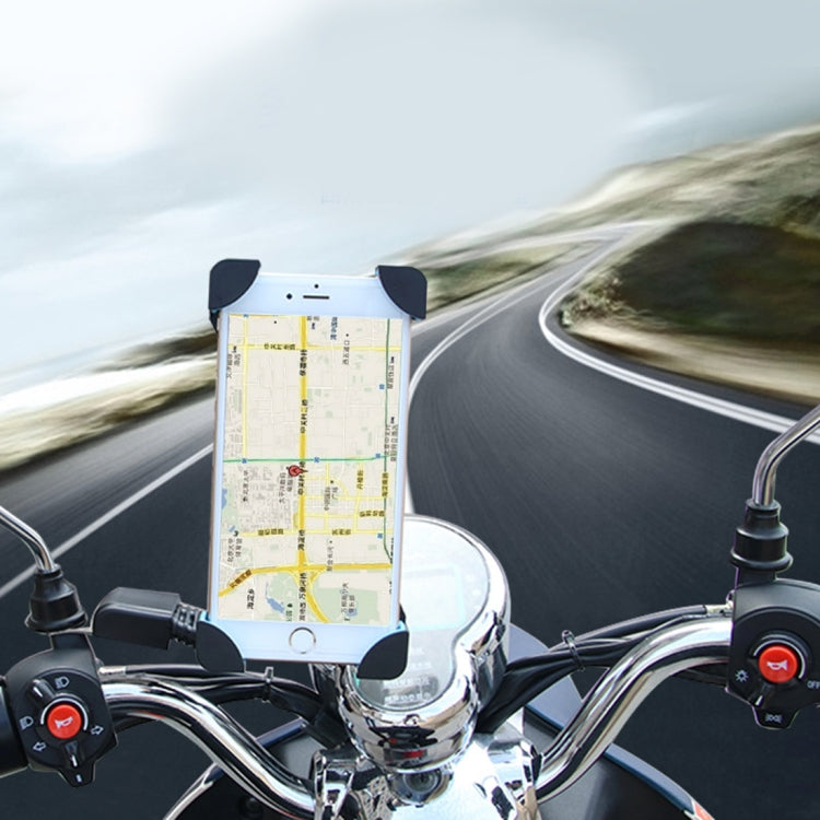 Universal 360 Degrees Free Rotation ABS Motorcycle Phone Bracket Mountain Bike Navigation Bracket GPS/Mobile Holder for 3.5-6.5 inch Mobile Phone - HoMEdemic™ 