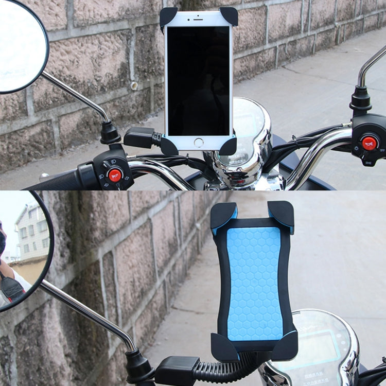 Universal 360 Degrees Free Rotation ABS Motorcycle Phone Bracket Mountain Bike Navigation Bracket GPS/Mobile Holder for 3.5-6.5 inch Mobile Phone - HoMEdemic™ 