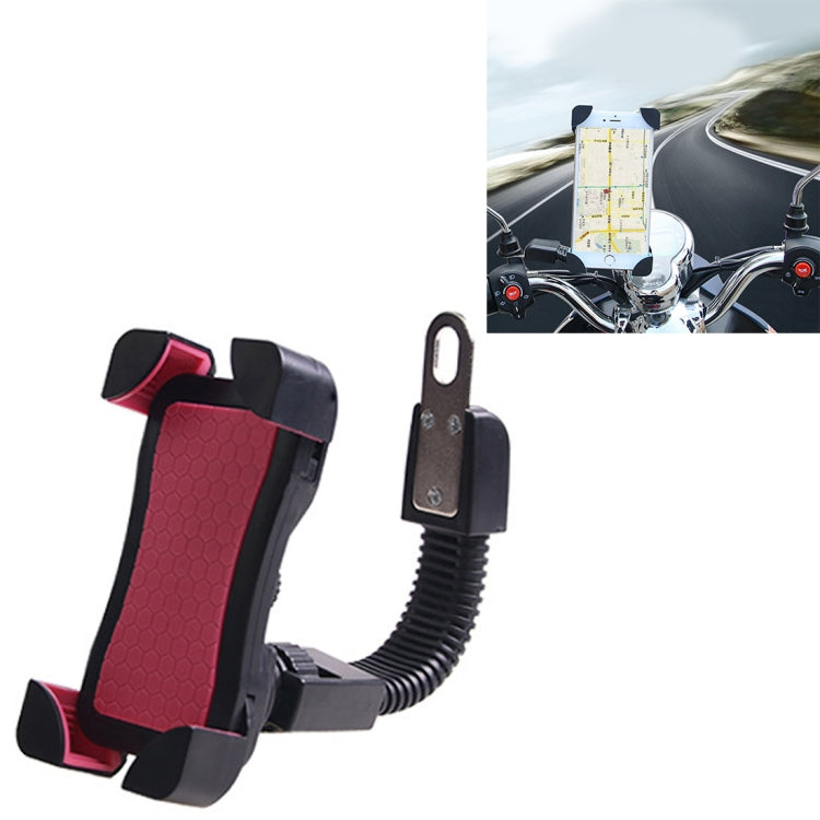 Universal 360 Degrees Free Rotation ABS Motorcycle Phone Bracket Mountain Bike Navigation Bracket GPS/Mobile Holder for 3.5-6.5 inch Mobile Phone - HoMEdemic™ 