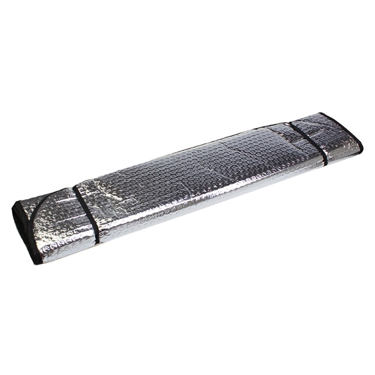 Silver Aluminum Foil Sun Shade Car Windshield Visor Cover Block Front Window Sunshade UV Protect, Size: 130 x 60cm, 130 x 60cm - HoMEdemic™ 