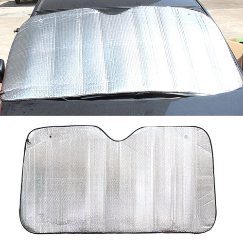 Silver Aluminum Foil Sun Shade Car Windshield Visor Cover Block Front Window Sunshade UV Protect, Size: 140 x 70cm - HoMEdemic™ 