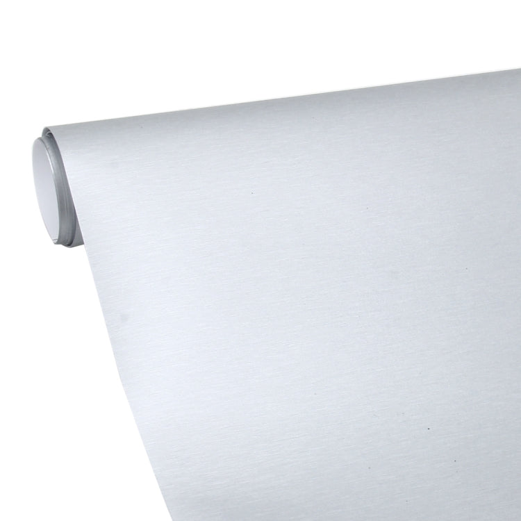 1.52 * 0.5m Waterproof PVC Wire Drawing Brushed Chrome Vinyl Wrap Car Sticker Automobile Ice Film Stickers Car Styling Matte Brushed Car Wrap Vinyl Film, CMS3354, CMS3354D, CMS3354E, CMS3354G, CMS3354J, CMS3354M, CMS3354R, CMS3354S, CMS3354TB, CMS3354TT