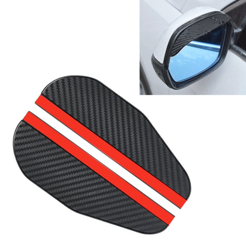 1 Pair Drill Pattern Pure Black Universal Car Rearview Mirror Rain Blades Car Back Mirror Eyebrow Rain Cover - HoMEdemic™ 