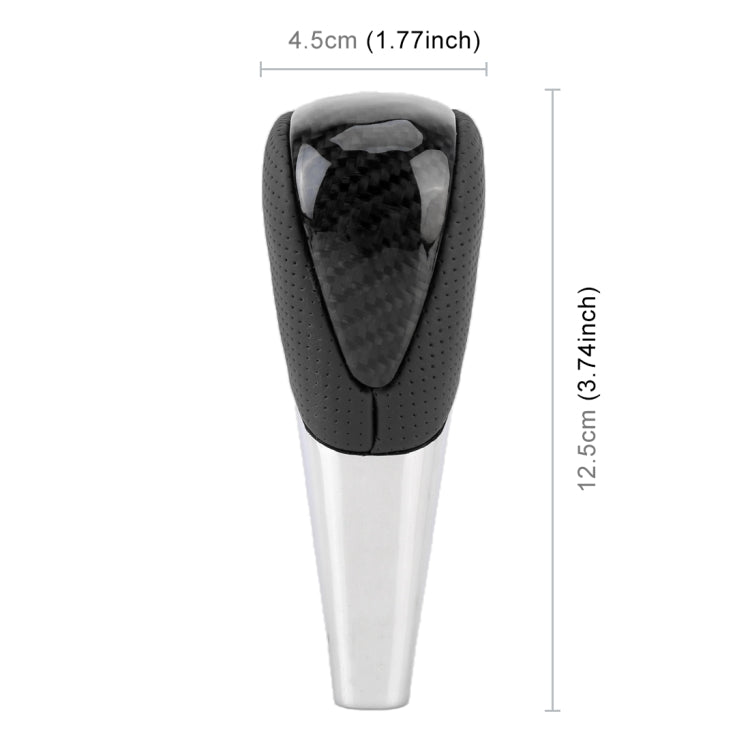 Universal High Carbon Fiber Texture Leather Hole Pattern Car Gear Shift Knob Modified Shifter Lever Knob, CMS3610A, CMS3610B, CMS3610C, CMS3610D