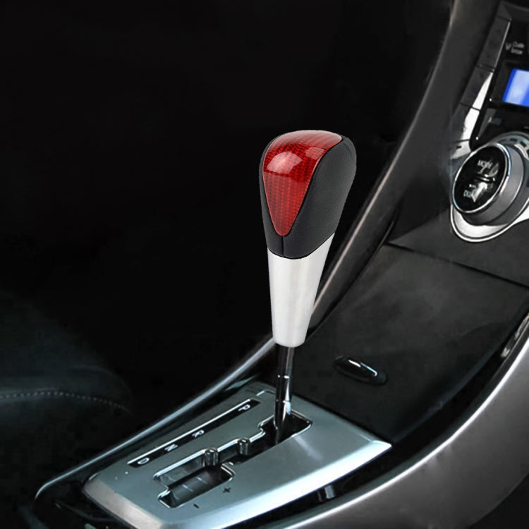 Universal High Carbon Fiber Texture Leather Hole Pattern Car Gear Shift Knob Modified Shifter Lever Knob, CMS3610A, CMS3610B, CMS3610C, CMS3610D