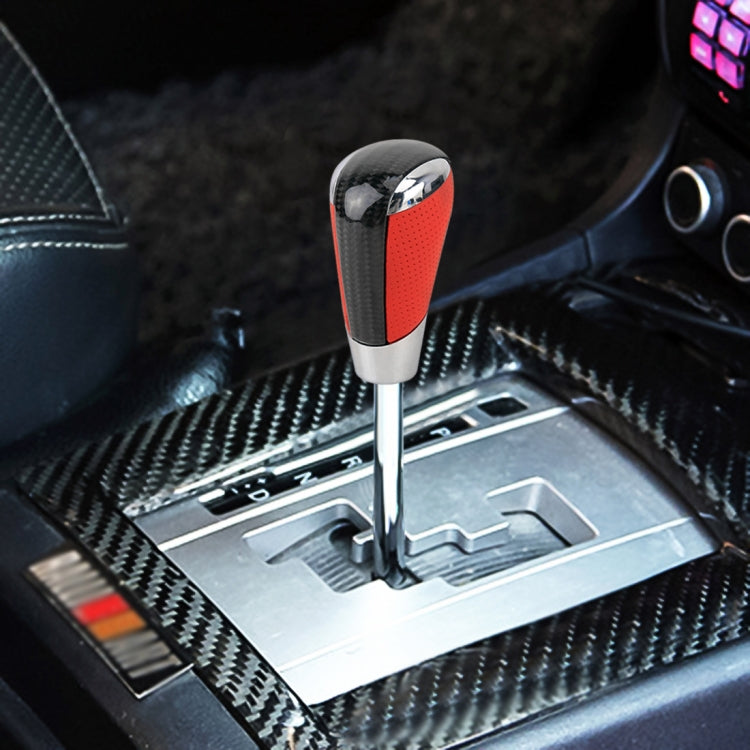 Universal Carbon Fiber Texture Leather Hole Pattern Car Gear Shift Knob Modified Shifter Lever Knob, CMS3611A, CMS3611B, CMS3611C, CMS3611D, CMS3611E, CMS3611F, CMS3611G, CMS3611H, CMS3611J