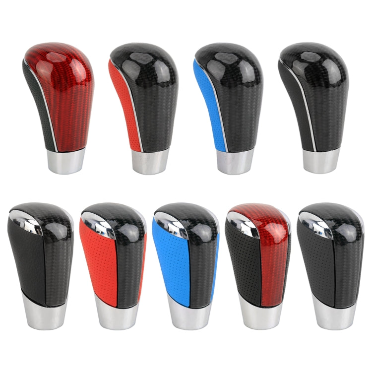 Universal Carbon Fiber Texture Leather Hole Pattern Car Gear Shift Knob Modified Shifter Lever Knob, CMS3611A, CMS3611B, CMS3611C, CMS3611D, CMS3611E, CMS3611F, CMS3611G, CMS3611H, CMS3611J