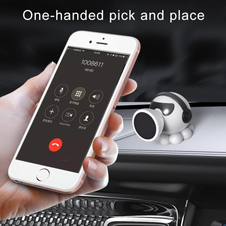 Car Octopus Shape Magnetic Mobile Phone Holder, Octopus Shape(White)