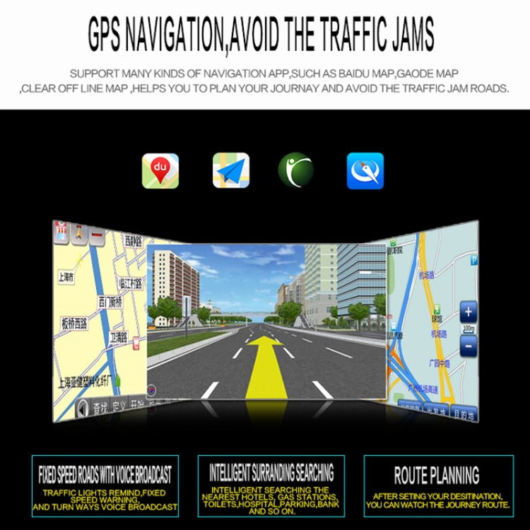 SU 9701 1GB+32GB 7 inch HD Foldable Universal Car Android Radio Receiver MP5 Player, Support FM & Bluetooth & TF Card & GPS & Phone Link & WiFi, 1GB+32GB - HoMEdemic™ 