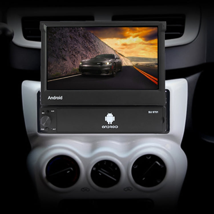 SU 9701 1GB+32GB 7 inch HD Foldable Universal Car Android Radio Receiver MP5 Player, Support FM & Bluetooth & TF Card & GPS & Phone Link & WiFi, 1GB+32GB - HoMEdemic™ 