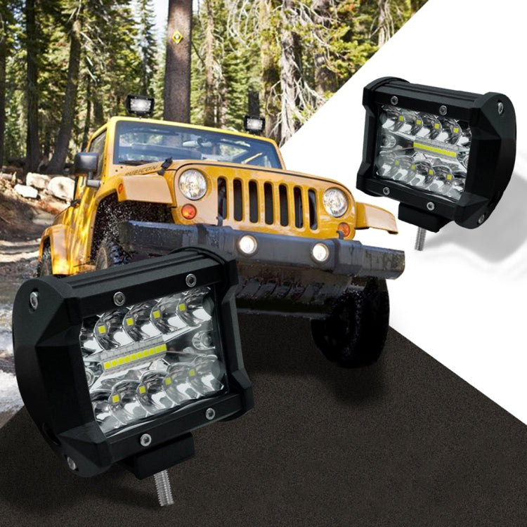 4 inch 15W 1500LM LED Strip Lamp Working Refit Off-road Vehicle Light Roof Strip Light, 4 inch 60W - HoMEdemic™ 