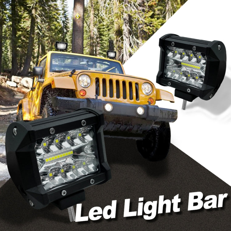 4 inch 15W 1500LM LED Strip Lamp Working Refit Off-road Vehicle Light Roof Strip Light, 4 inch 60W - HoMEdemic™ 