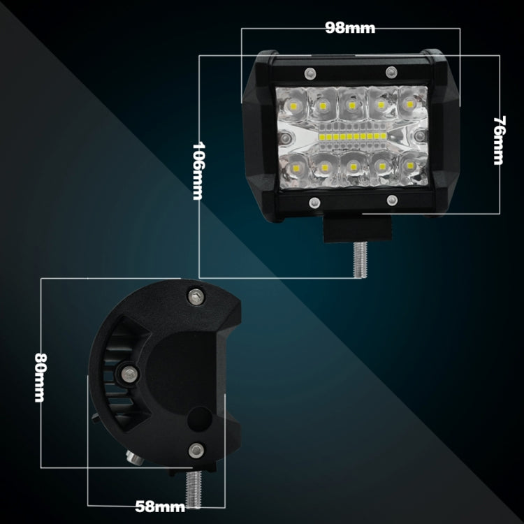 4 inch 15W 1500LM LED Strip Lamp Working Refit Off-road Vehicle Light Roof Strip Light, 4 inch 60W - HoMEdemic™ 