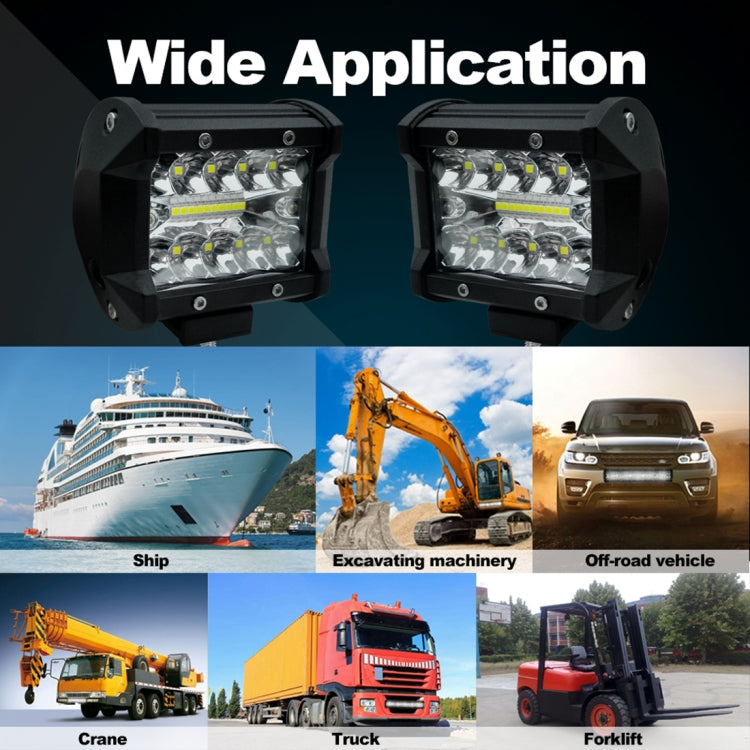 4 inch 15W 1500LM LED Strip Lamp Working Refit Off-road Vehicle Light Roof Strip Light, 4 inch 60W - HoMEdemic™ 