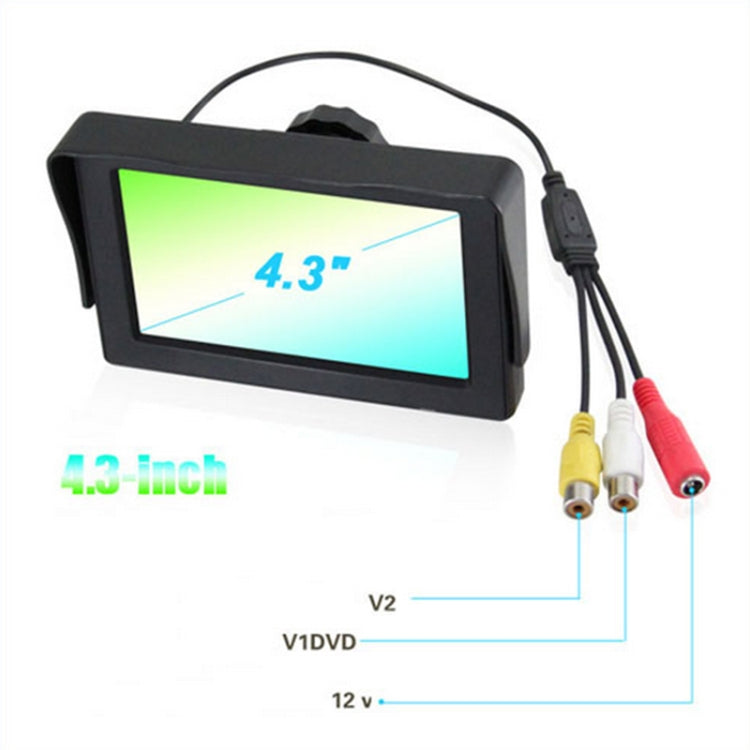 PZ-703 4.3 inch TFT LCD Car Rearview Monitor with Stand and Sun Shade, PZ-703 - HoMEdemic™ 